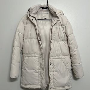 A New Day Women’s Puffer Jacket Cream Colored 
size extra small